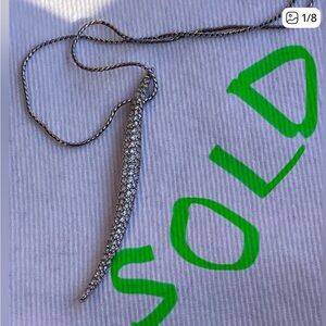 Swarovski 90’s Silver Crystal Aline Necklace